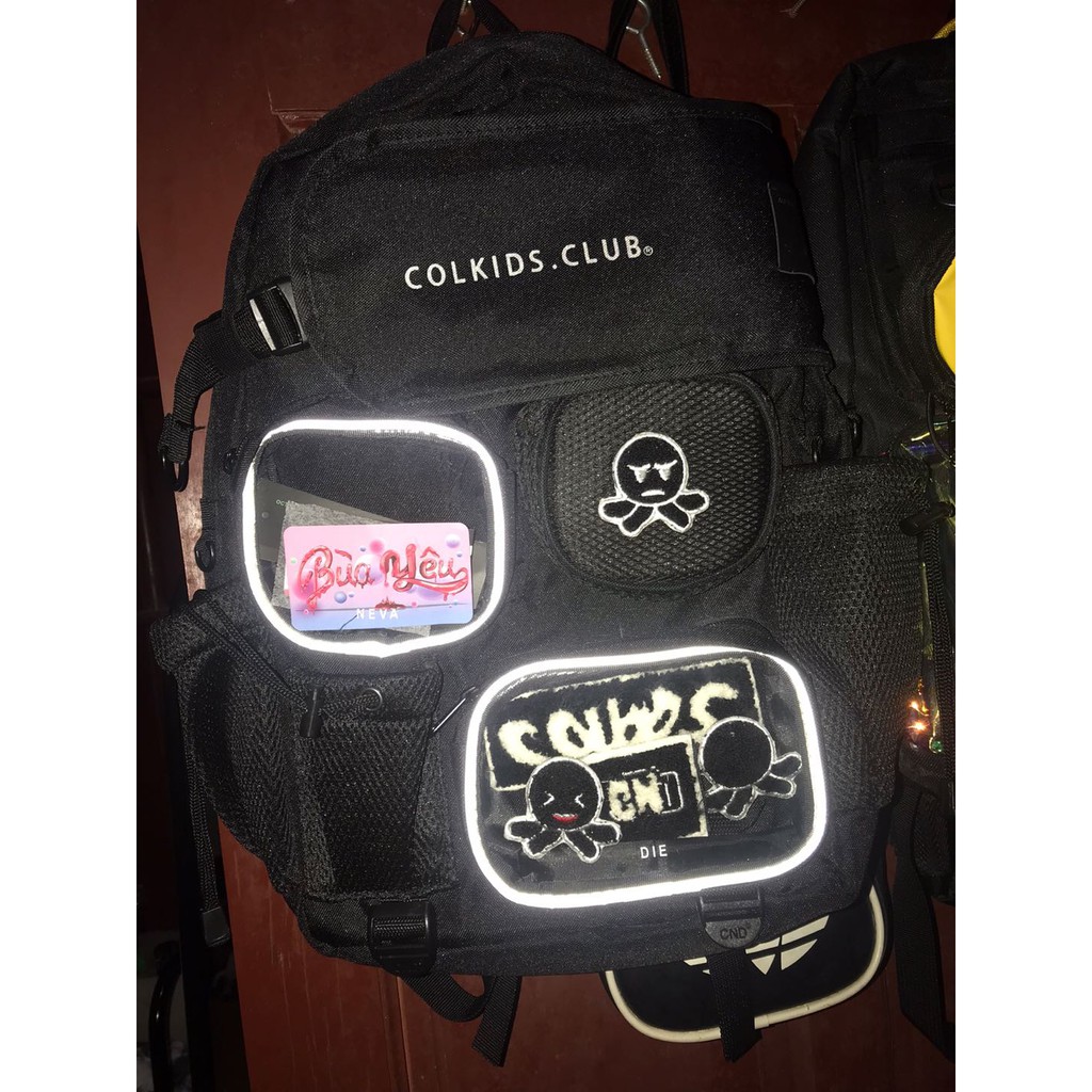 Balô đi học Nam Nữ - Cặp phản quang Colkids CLUB SS6 Cream  Full Tag Thẻ Bảo Hành Trọn Đời