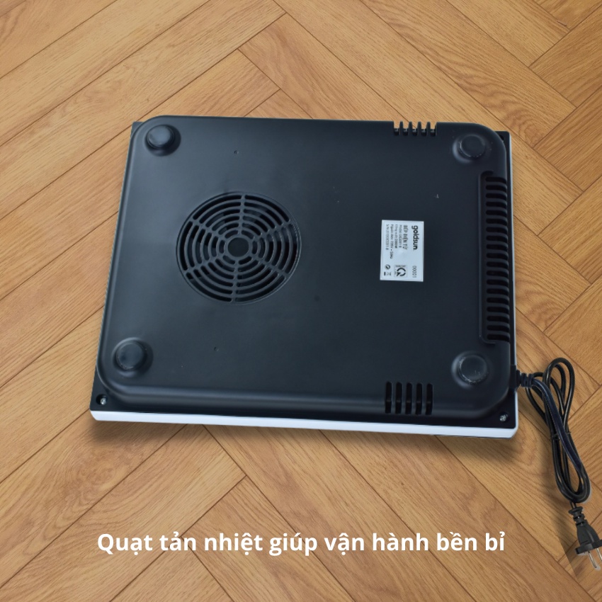Bếp điện từ Goldsun GIC3201-D, Phím cảm ứng, hẹn giờ, đa năng - Tặng nồi Inox 350g