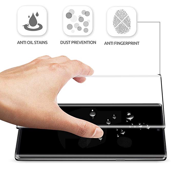 Set miếng dán cường lực 6D màn hình + miếng dán len chuyên dụng cho điện thoại Samsung Galaxy Note 10/ Plus S10 Plus