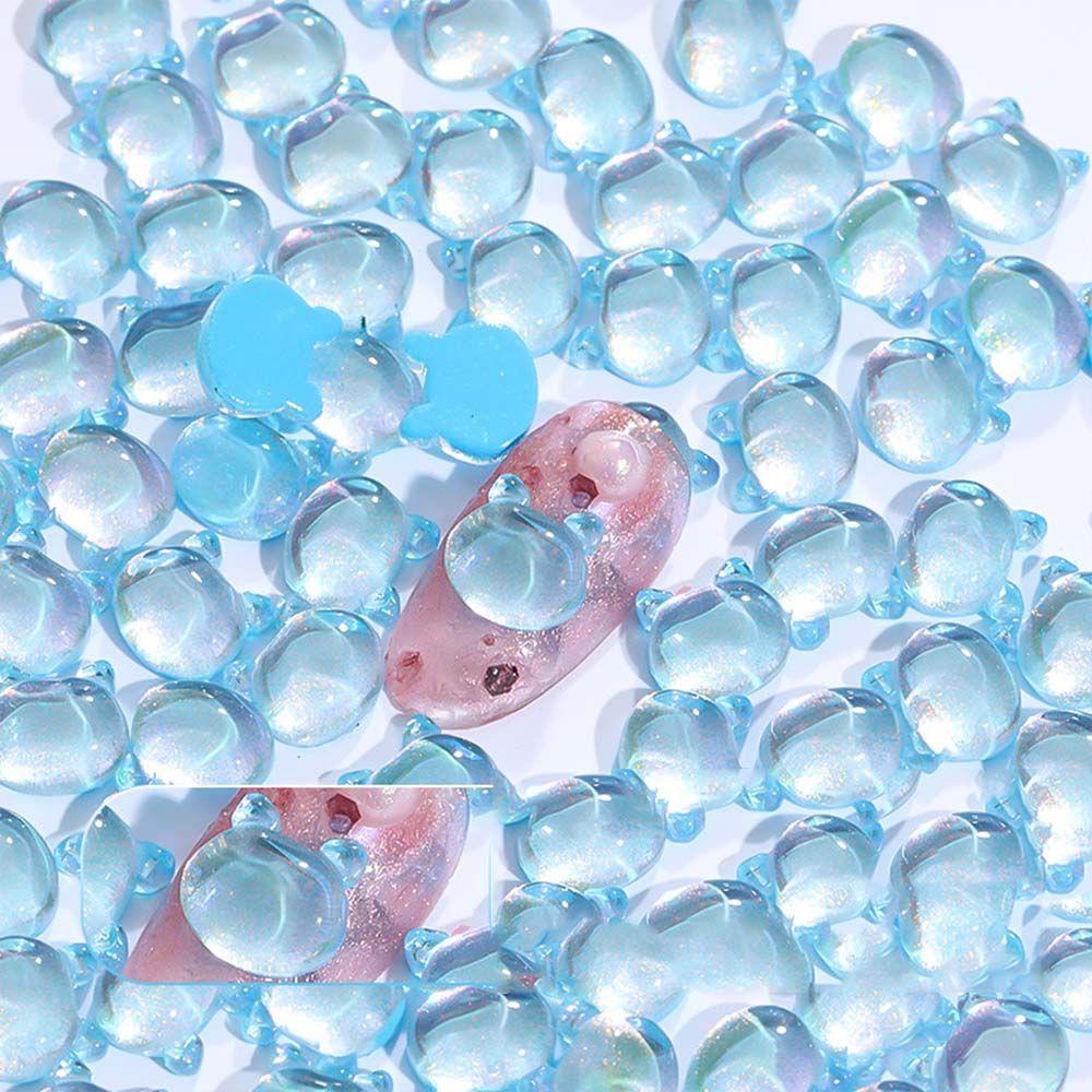 OCEANMAP Đá Đính Trang Trí Móng Tay 3D Hình Gấu Dễ Thương