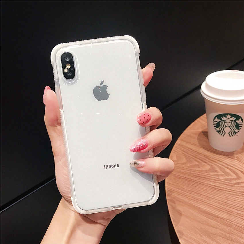 Ốp lưng trong suốt đẹp lung linh cho iphone XSMax XR X 6 7 8 6plus 8plus 11 11Pro 11ProMax SE(2020)