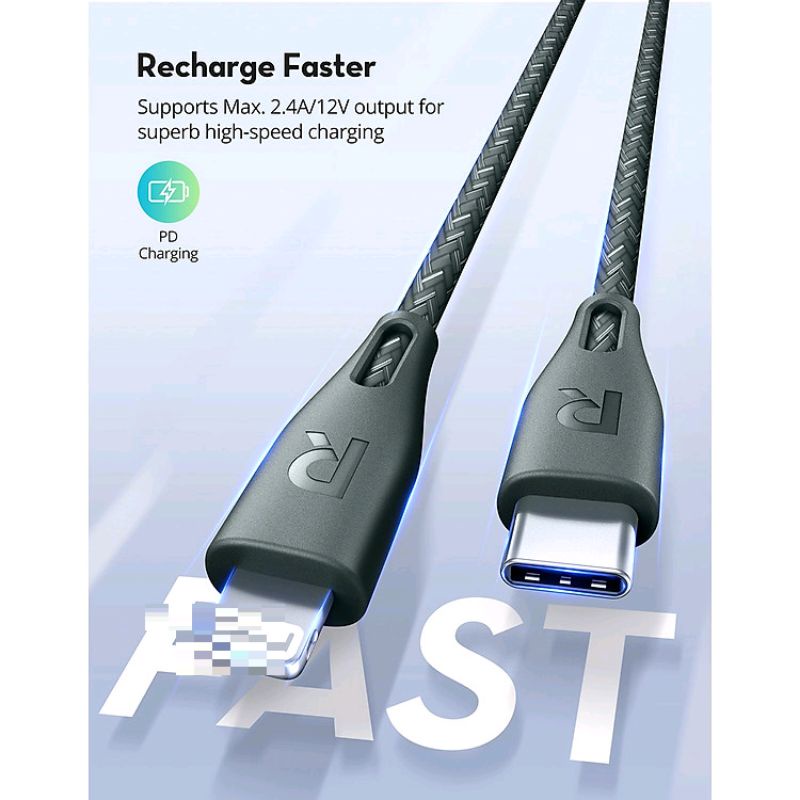 Cáp RAVPower C to L 0.3m RP-CB1003