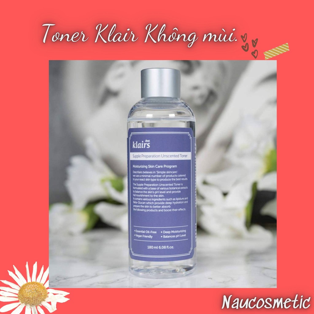 Toner Klairs không mùi