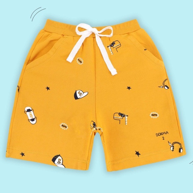 Quần đùi Dokma siêu mềm mát cotton 100% cho bé từ 2-6 tuổi