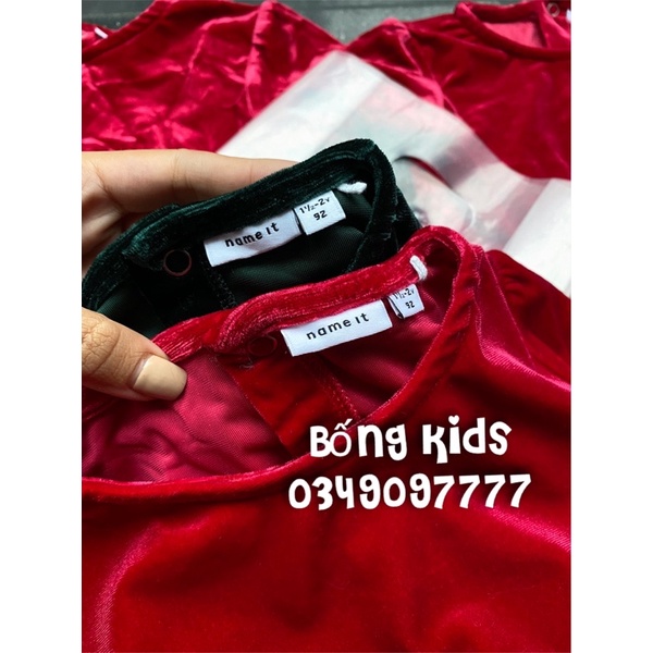 Váy Nhung Party Bé Gái Mềm NameIt