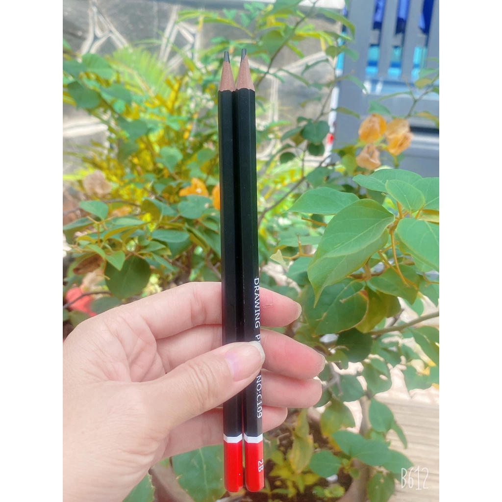 [Giá hủy diệt] [Ảnh thật] [Siêu Sale] Chauqui86 Hộp viết chì 2B 12 cây