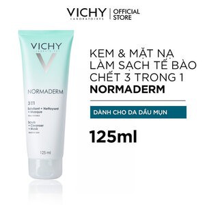 Kem tẩy tế bào chết Vichy Normaderm 3 In 1 Scrub + Cleanser + Mask