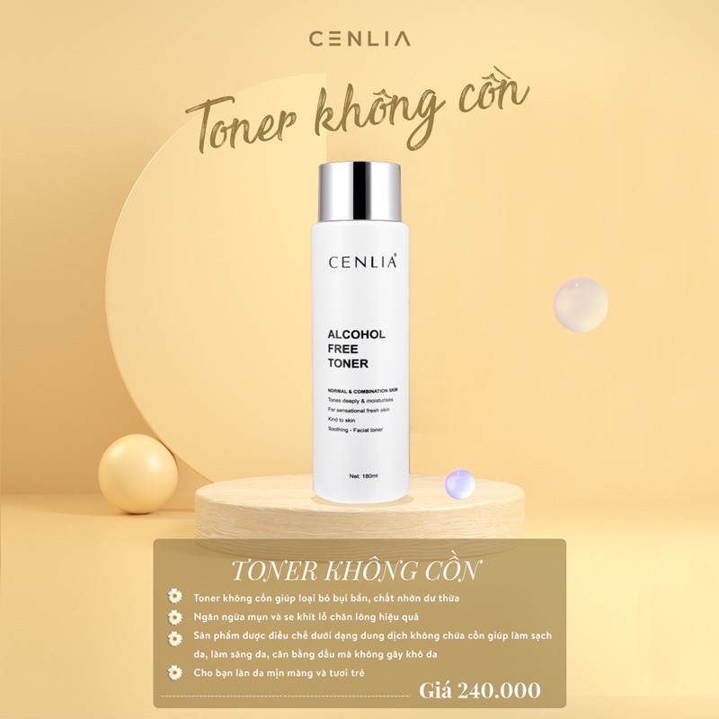 Toner không cồn CENLIA 🔥[ CHÍNH HÃNG ]🔥 làm sạch sâu da, cân bằng pH trên da, không gây khô da