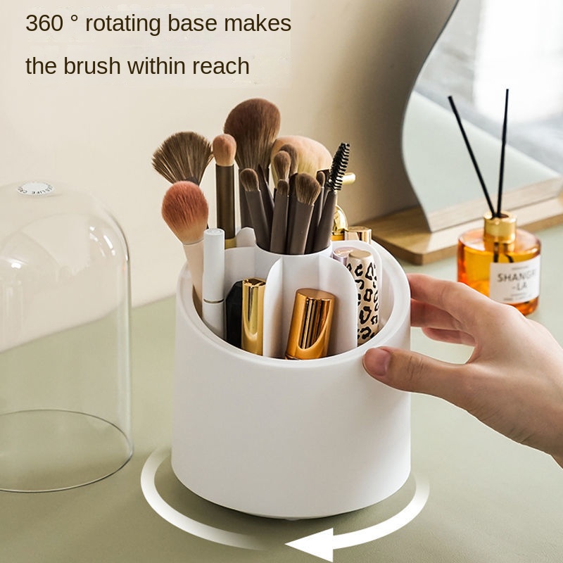 Hộp Đựng Cọ Trang Điểm Xoay 360 Độ Tiện Dụng