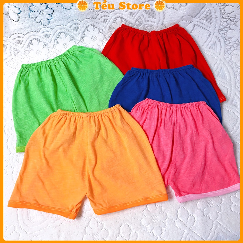 Quần Chục Bé Trai &amp; Bé Gái Set 5 -SALE- Quần Đùi Cho Bé Chất Cotton Co Giãn Tều Store Size 6 - 18kg Cho Bé Từ 0 - 6 Tuổi