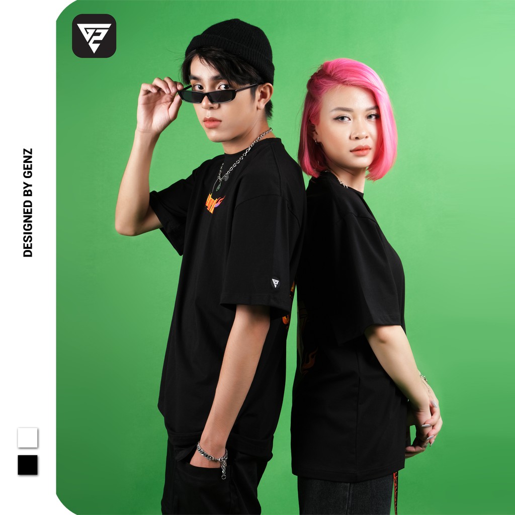 Áo thun tay lỡ GENZ phông Unisex nam nữ Cotton oversize form rộng Hello World | BigBuy360 - bigbuy360.vn