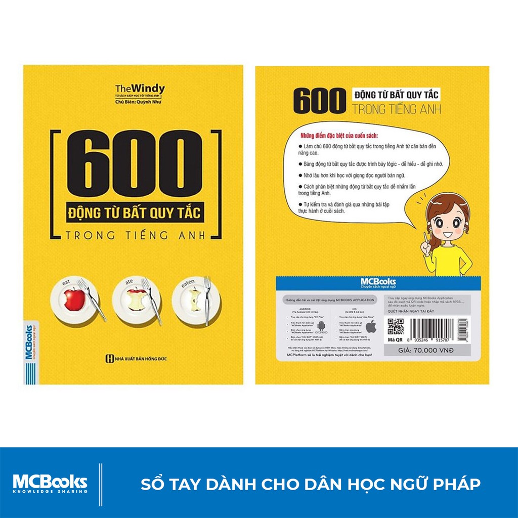 Sách - 600 Động Từ Bất Quy Tắc Trong Tiếng Anh Cho Người Học Ngữ Pháp Căn Bản - Học Kèm App Online | BigBuy360 - bigbuy360.vn