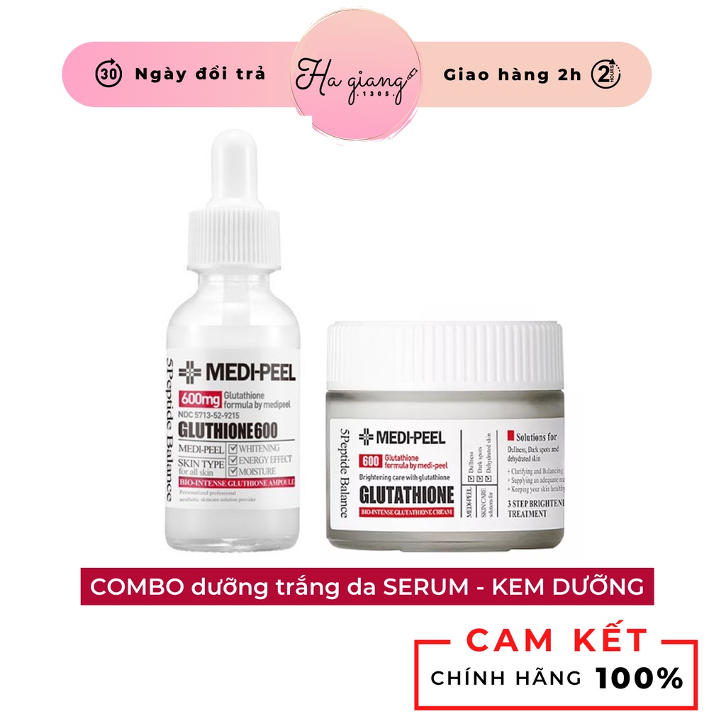 Serum Medi Peel Kem Dưỡng Trắng Da Medi-Peel Glutathione 600 Hàn Quốc tăng cường khả năng dưỡng trắng hiệu quả