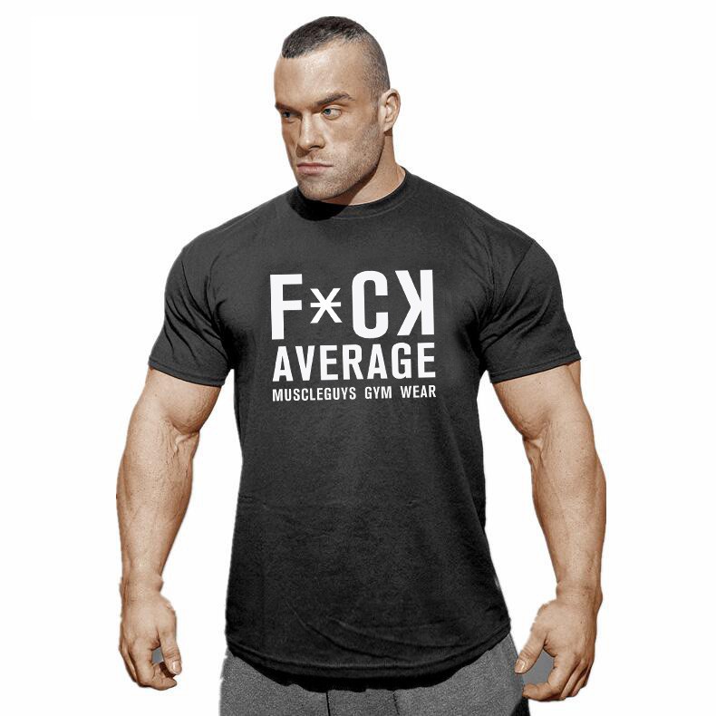 Áo thun cotton nam tay ngắn in chữ