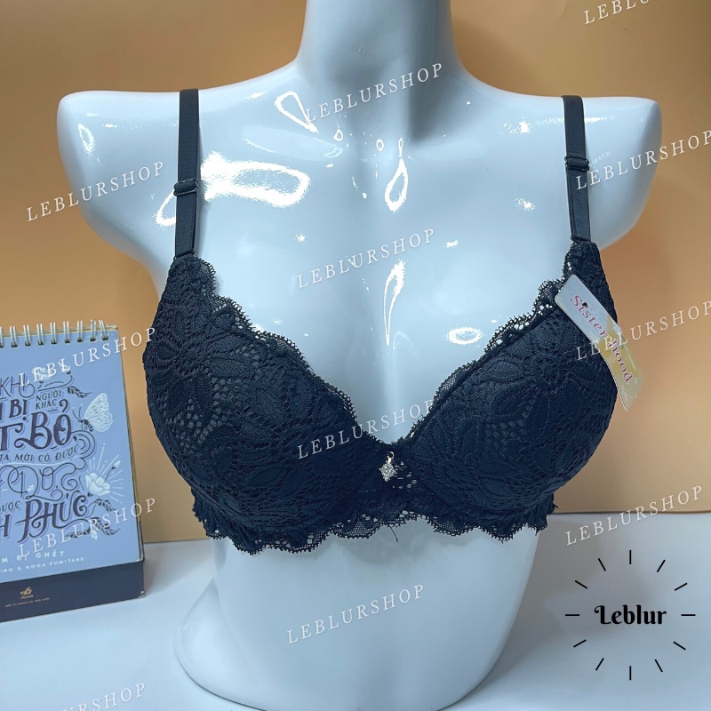 Áo ngực nữ ren mút kép, áo lót, nội y chip siêu nâng Thái Lan Sister hood 2116, Leblurshop