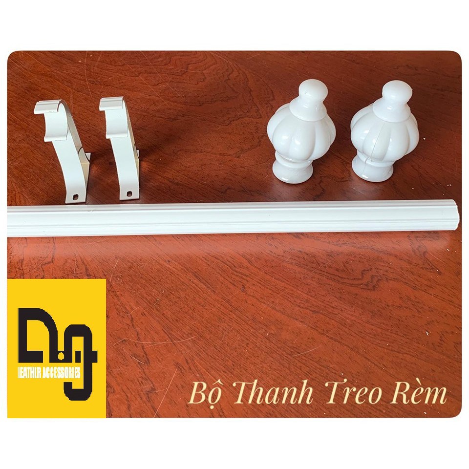 [SALE Tết 2021] Thanh Treo Rèm 1 LỚP - Lắp PHỦ NGOÀI cửa (đã bao gồm bộ lắp)