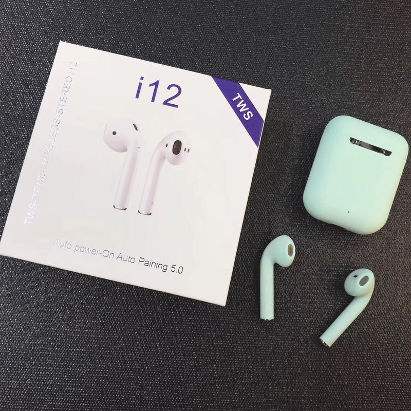 Tai nghe bluetooth 5.0 i12 TWS cảm biến vân tay