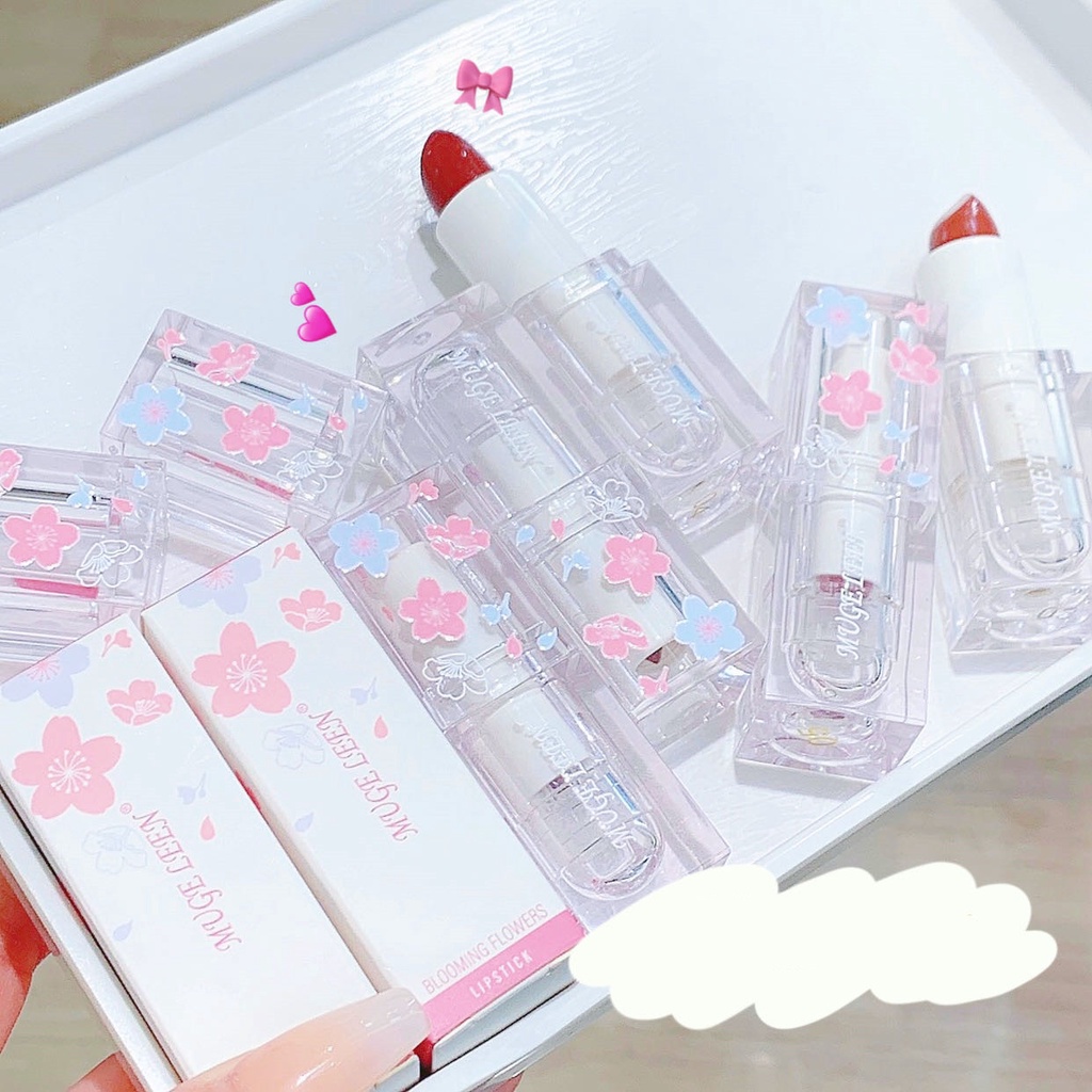 Son Môi MUGE LEEN 6 Màu Sắc Tùy Chọn Lâu Trôi Dưỡng Ẩm Chống Thấm Nước Giữ Màu Lâu Trong 24h