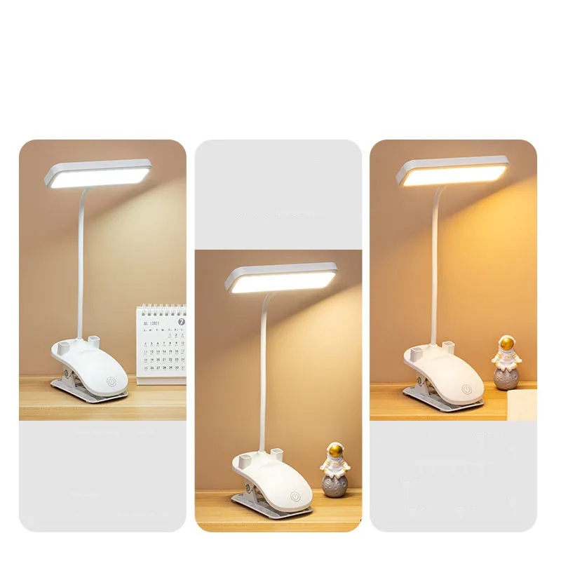 Đèn Đế Kẹp, Đèn Đọc Sách Làm Việc Có Chân Kẹp Với 3 Chế Độ Sáng Titan.st