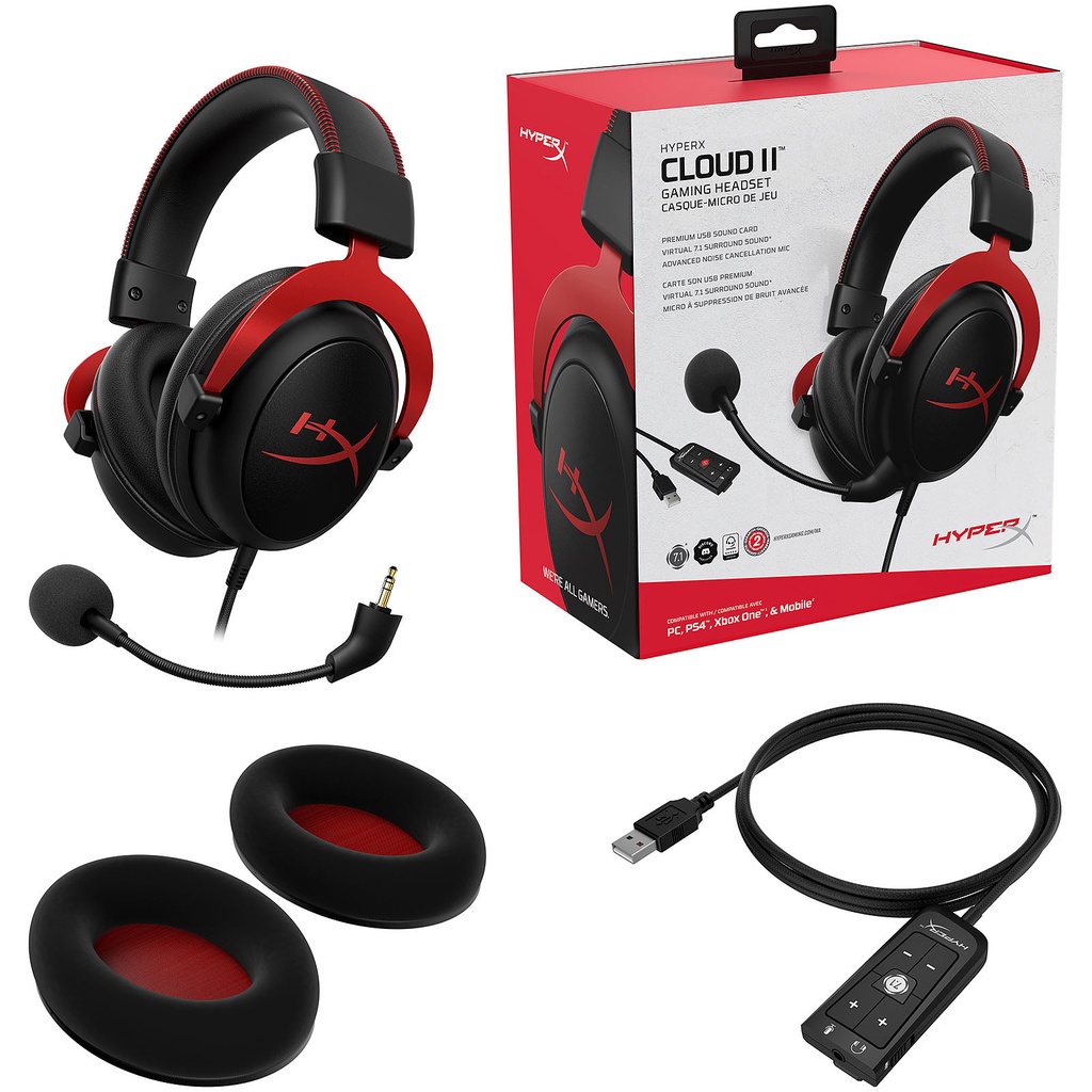 Tai nghe chơi game Kingston HyperX Cloud 2 - Chính hãng