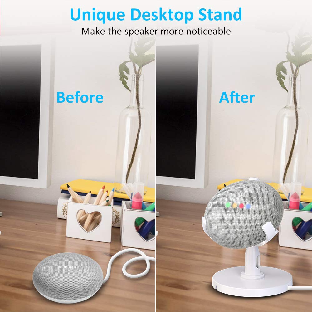 Giá Đỡ Điện Thoại Xoay 360 Độ Thông Minh Cho Google Home Mini
