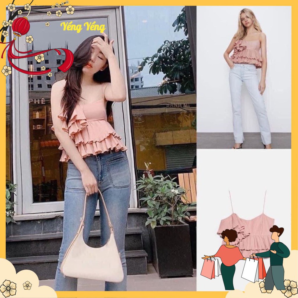 ANU306 - ÁO 2S DẬP LI BÈO HỒNG