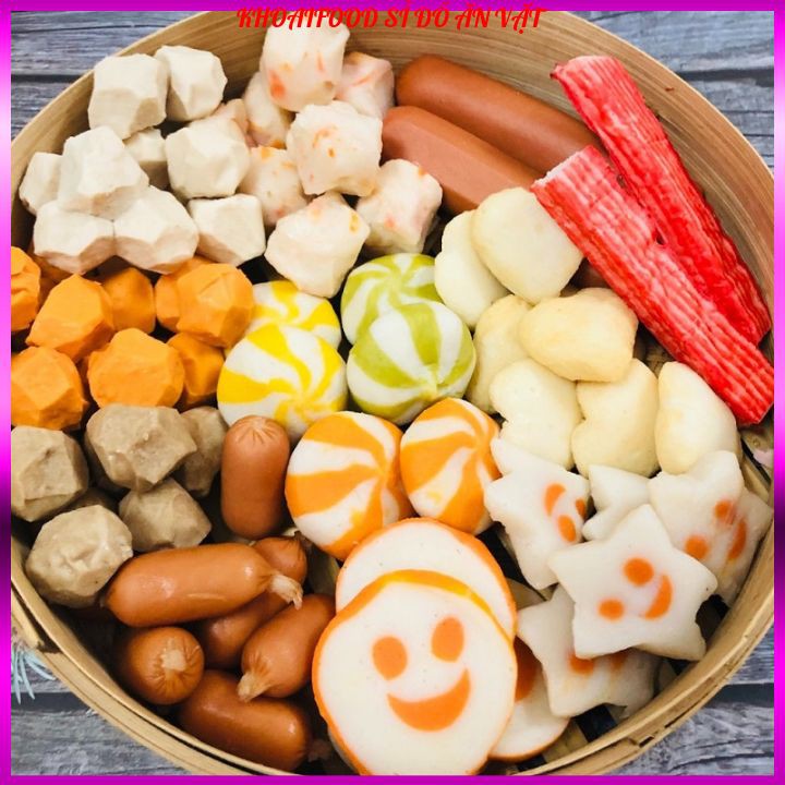 [Mã 77FMCGSALE1 giảm 10% đơn 250K] Bò viên chiên các loại ăn vặt tha lau ngon Lacusina túi 500g sỉ-lẻ | BigBuy360 - bigbuy360.vn