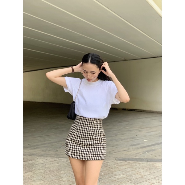 Áo thun trắng basic freesize | PLAIN TSHIRT