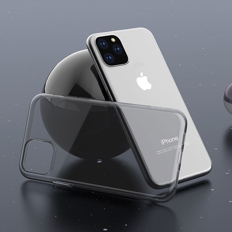 Ốp Lưng iPhone Trong Suốt Hoco Light Series Chất Liệu TPU Chống Sốc Dùng Cho iPhone 13 12 11 Pro Max X/ Xs Max, 7/8 Plus