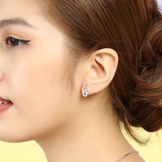 Bông tai bạc nữ đính đá thời trang