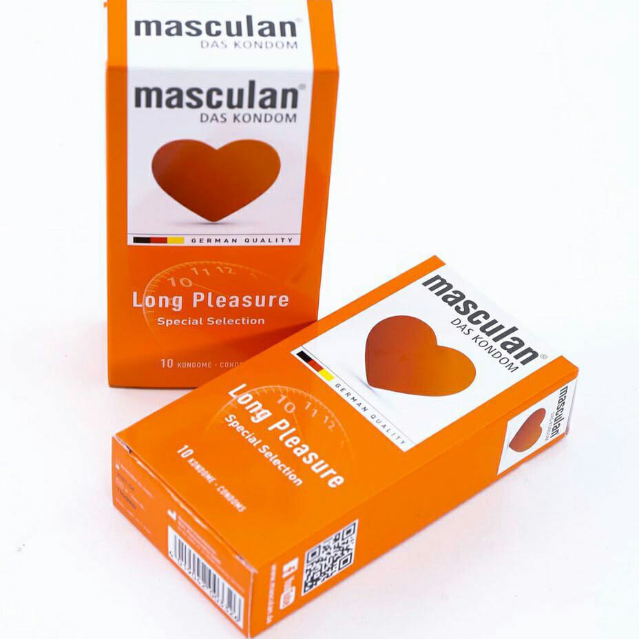 Combo 2 Hộp Bao Cao Su Cao Cấp Masculan Long Pleasure 5 Trong 1 - Gân Gai Kéo Dài Thời Gian Quan Hệ