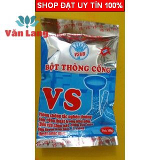 Bột thông cống VS gói 100gr siêu hiệu quả