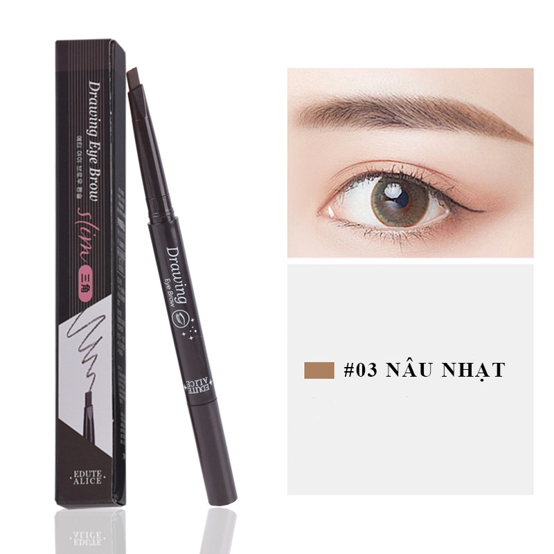 Chì Kẻ Mày 2 Đầu ETUDE ALICE Bền Màu Không Thấm Nước