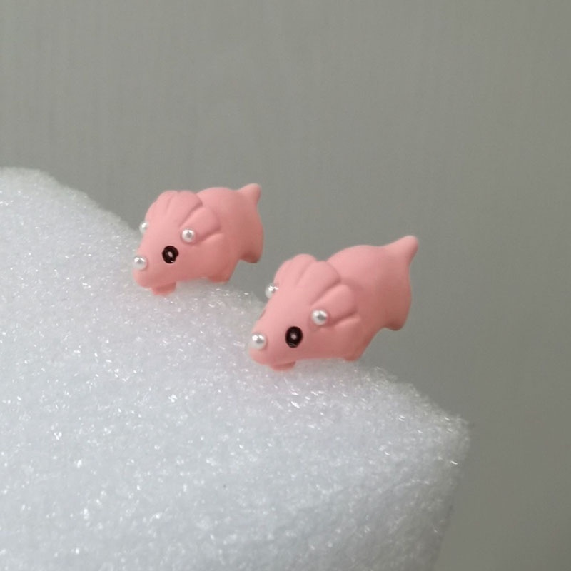 Khuyên Tai Hình Động Vật 3d Dễ Thương Đơn Giản Cho Nữ