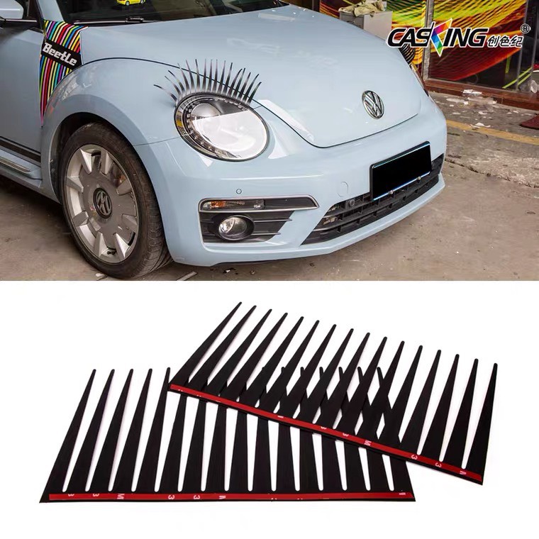 Lông Mi Giả Gắn Đèn Led Xe Ô Tô - Lông Mi Giả Decor xe hơi