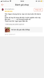 Thịt Lợn Gác Bếp 500G (tặng kèm chẩm chéo)