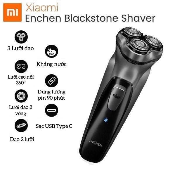 Máy cạo râu Xiaomi Enchen BlackStone 1 - Electric Shaver 3D- Máy cạo râu cao cấp