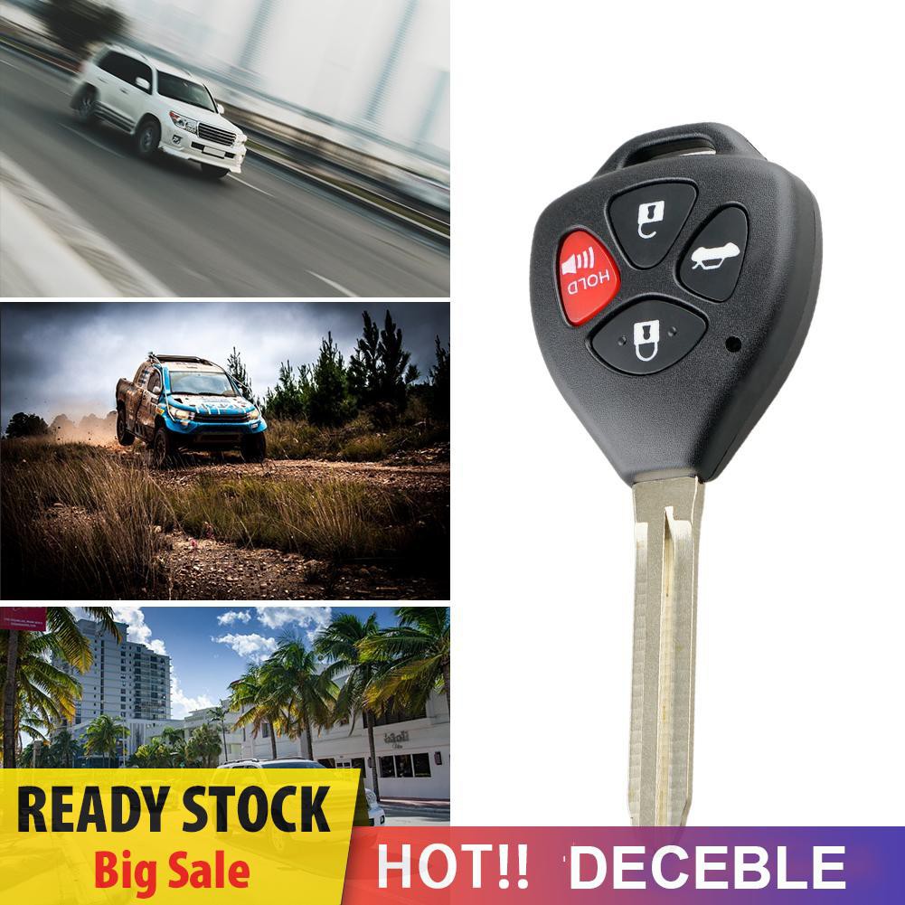 Vỏ chìa khóa điều khiển từ xa 4 nút cho Toyota Camry Camry chất lượng cao