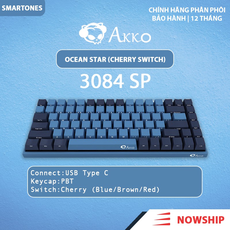 Bàn phím cơ AKKO 3084 SP Ocean Star (Cherry switch)