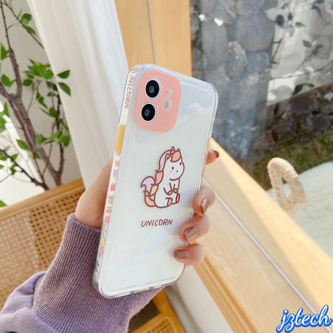 Ốp điện thoại trong suốt họa tiết khủng long hoạt hình cho Iphone 12 11 Pro Max X Xs Max XR 8 7 Plus 12 Mini | BigBuy360 - bigbuy360.vn