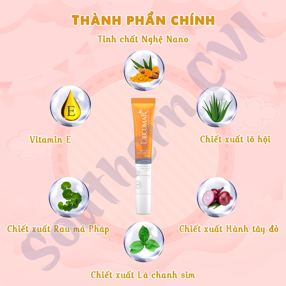 Gel Ngừa Mụn Decumar Advanced 20G
