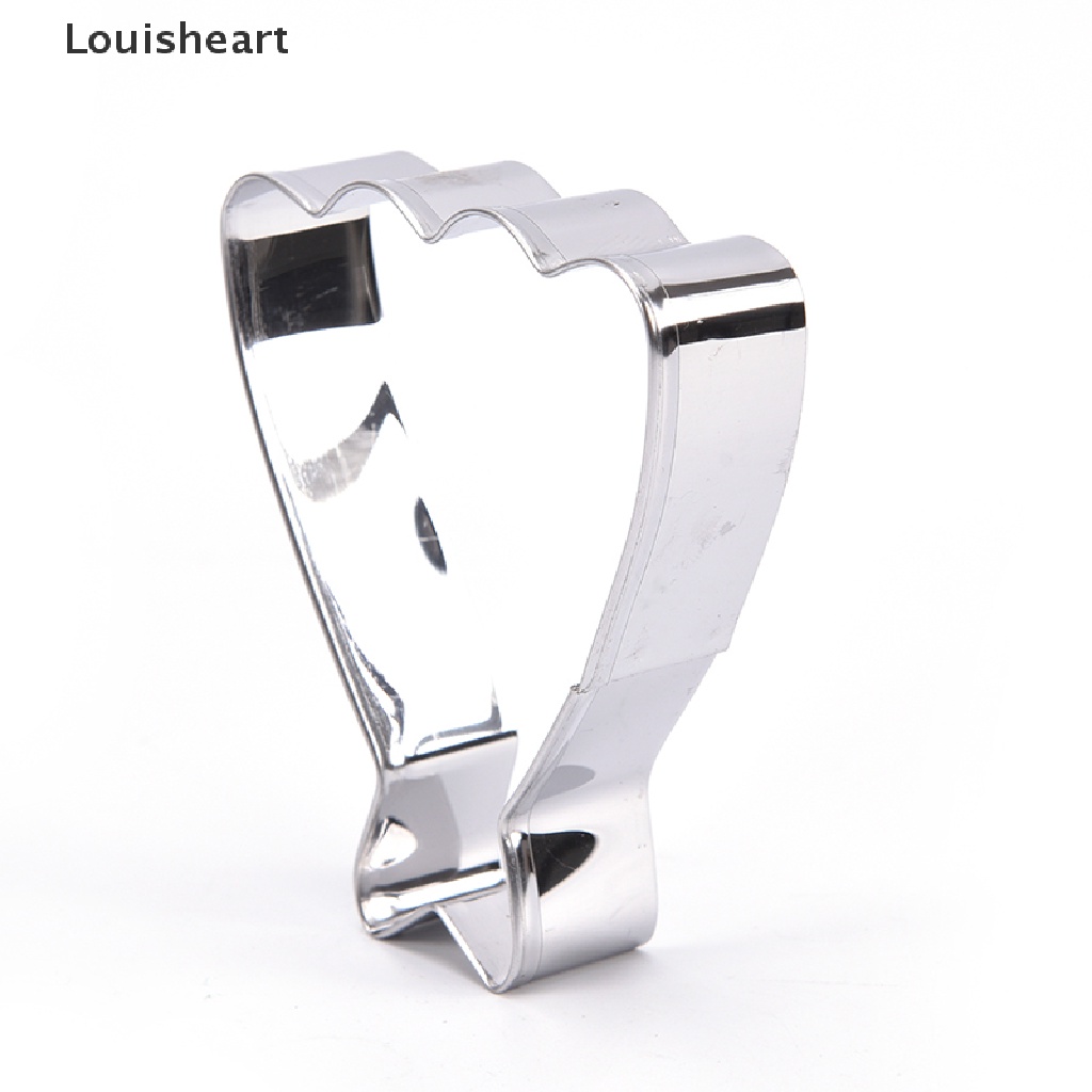 Louisheart wedding dress princess gown cookie cutter biscuit jelly fondant cake mold kitchen tools (color: silver) TFG