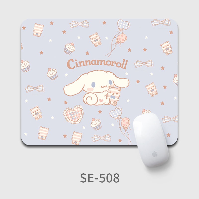 Đệm Lót Chuột Hình Vuông Cỡ Nhỏ Họa Tiết Gấu Cinnamon / Cún Kuromi Melody Dễ Thương Cho Bé Gái