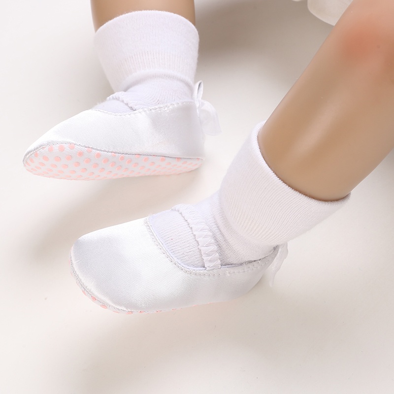 Giày Công Chúa Đế Mềm Thoáng Khí Thoải Mái Cho Bé Gái 0-18 Tháng Tuổi