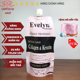 Kem ủ tóc collagen , dầu ủ tóc kem hấp phục hồi tóc hư tổn Evelyn