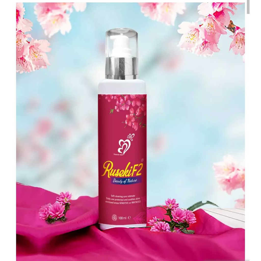 Dung dịch vệ sinh phụ nữ Ruseki F2 se khít, làm hồng, trẻ hóa vùng kín, ngừa v-iêm nhiễm, n-ấm ngứa.