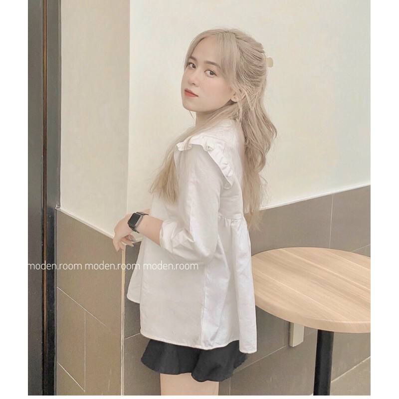 SET ÁO VIỀN TAY PHÔNHF CHÂN VÁY