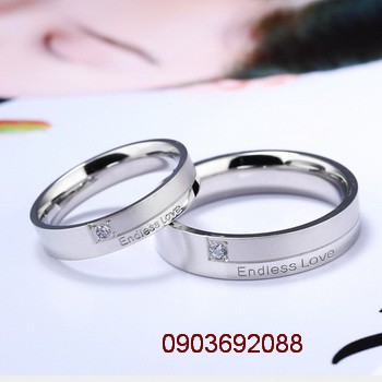 Nhẫn cặp tình nhân, nhẫn đơn Endless Love N35