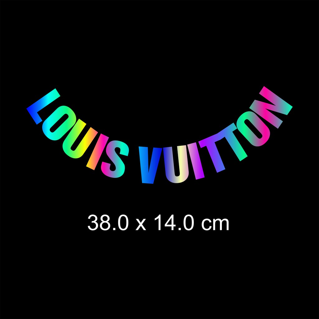 Hình ủi , hình ép nhiệt - Luois. Vuitton. in cổ áo Phản quang 7 màu