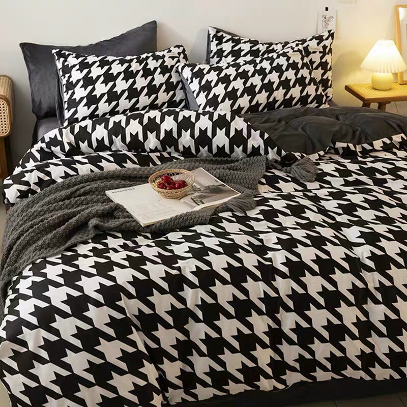 Bộ Vỏ Chăn 4 món chăn Ga Gối Poly Coton poly hàng nhập khẩu loại 1 cao cấp HASUKO nhiều mẫu mới